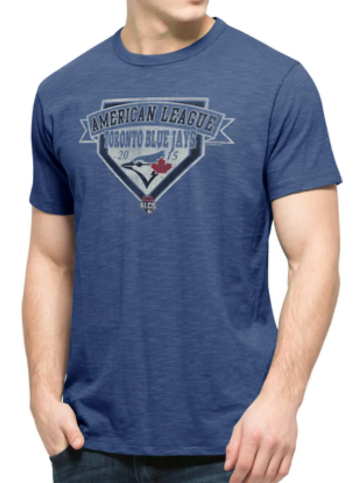 Toronto Blue Jays 47 Brand 2015 MLB Postseason ALCS Blue Scrum T-Shirt