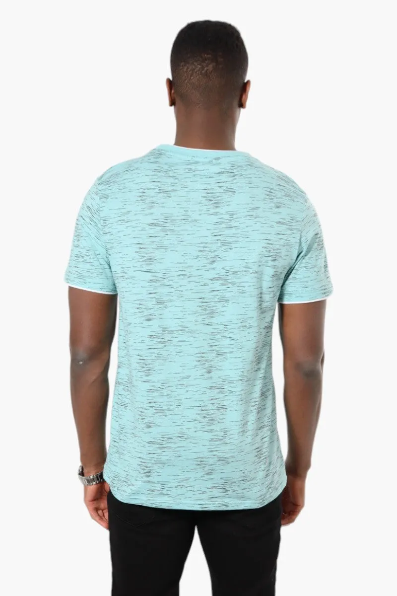 Urbanology Patterned Crewneck Tee - Turquoise