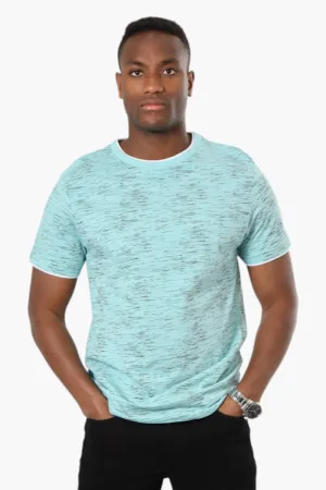 Urbanology Patterned Crewneck Tee - Turquoise