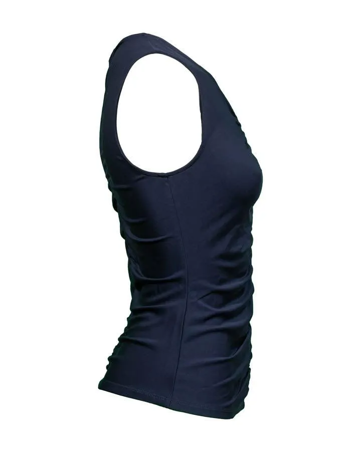 Veronica Beard Neeta Ruched Tank Top