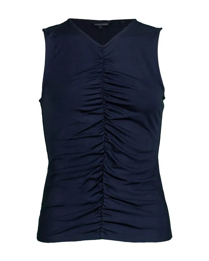 Veronica Beard Neeta Ruched Tank Top