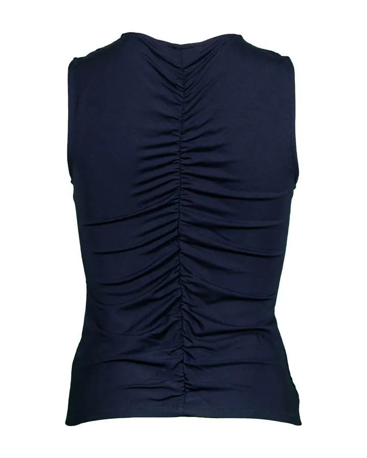 Veronica Beard Neeta Ruched Tank Top