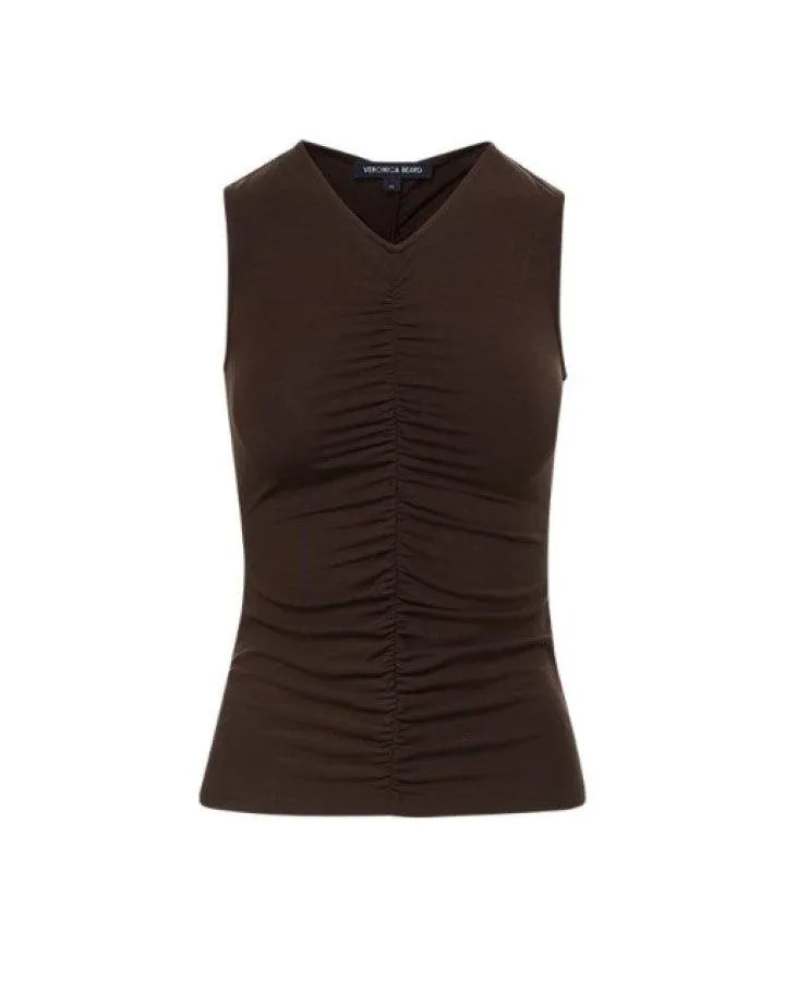 Veronica Beard Neeta Ruched Tank Top