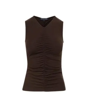 Veronica Beard Neeta Ruched Tank Top