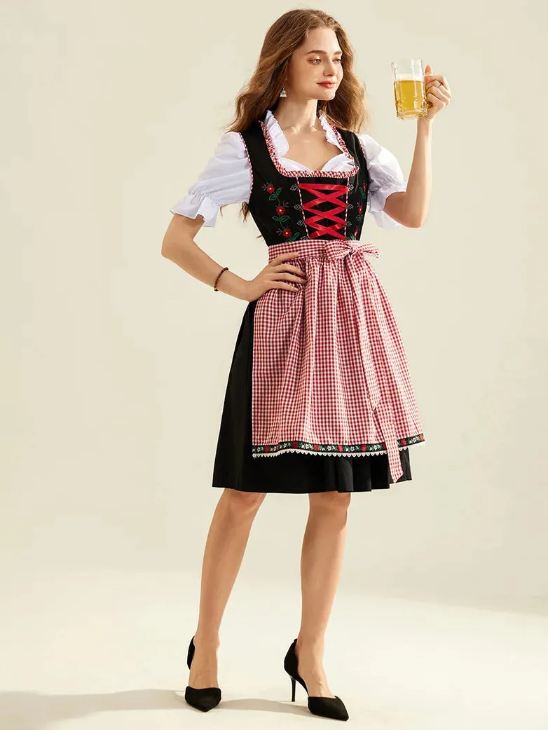 Women 3pcs Set German Bavarian Oktoberfest Costume