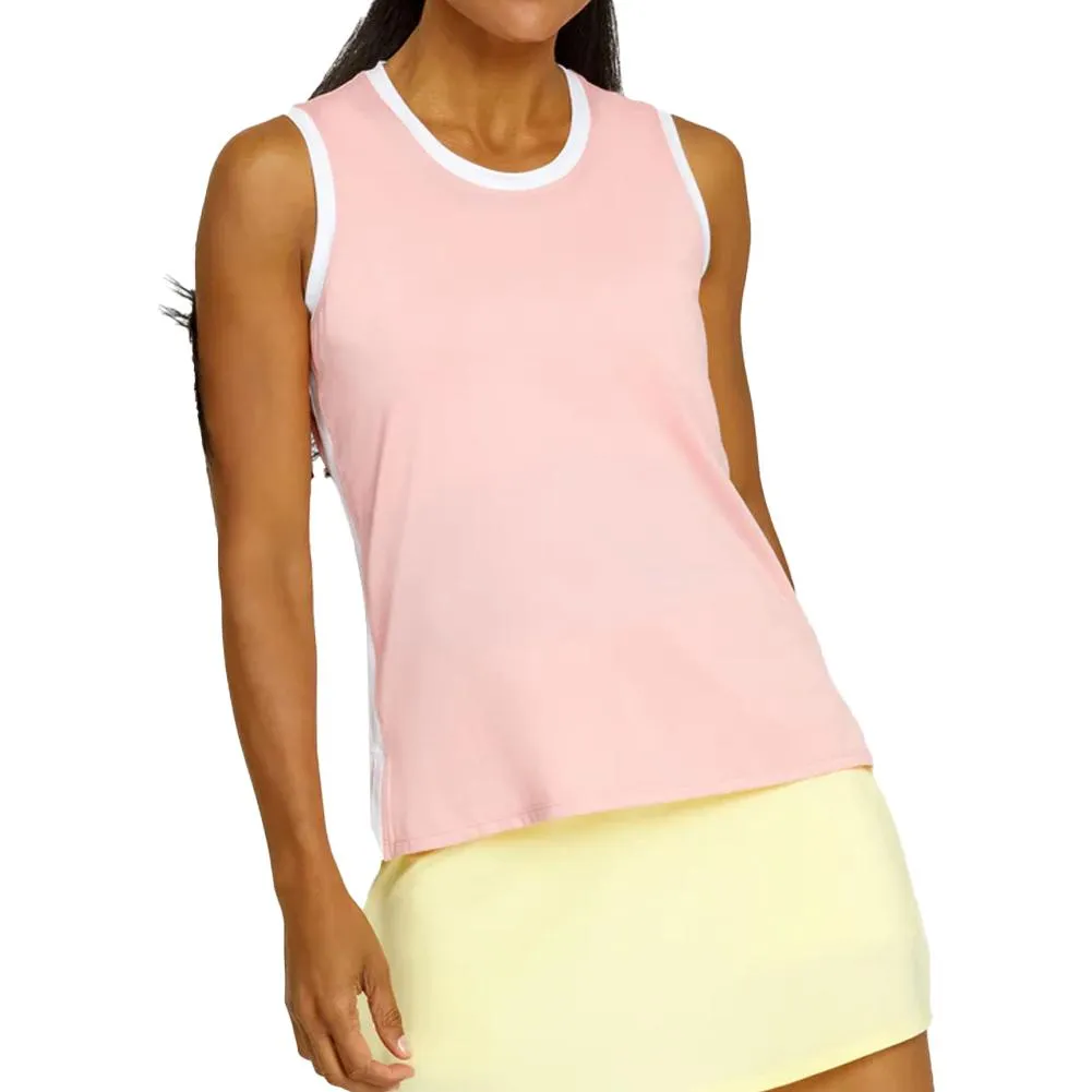 Womens Dink Scoop Neck Pickleball Tank Quartz Pink