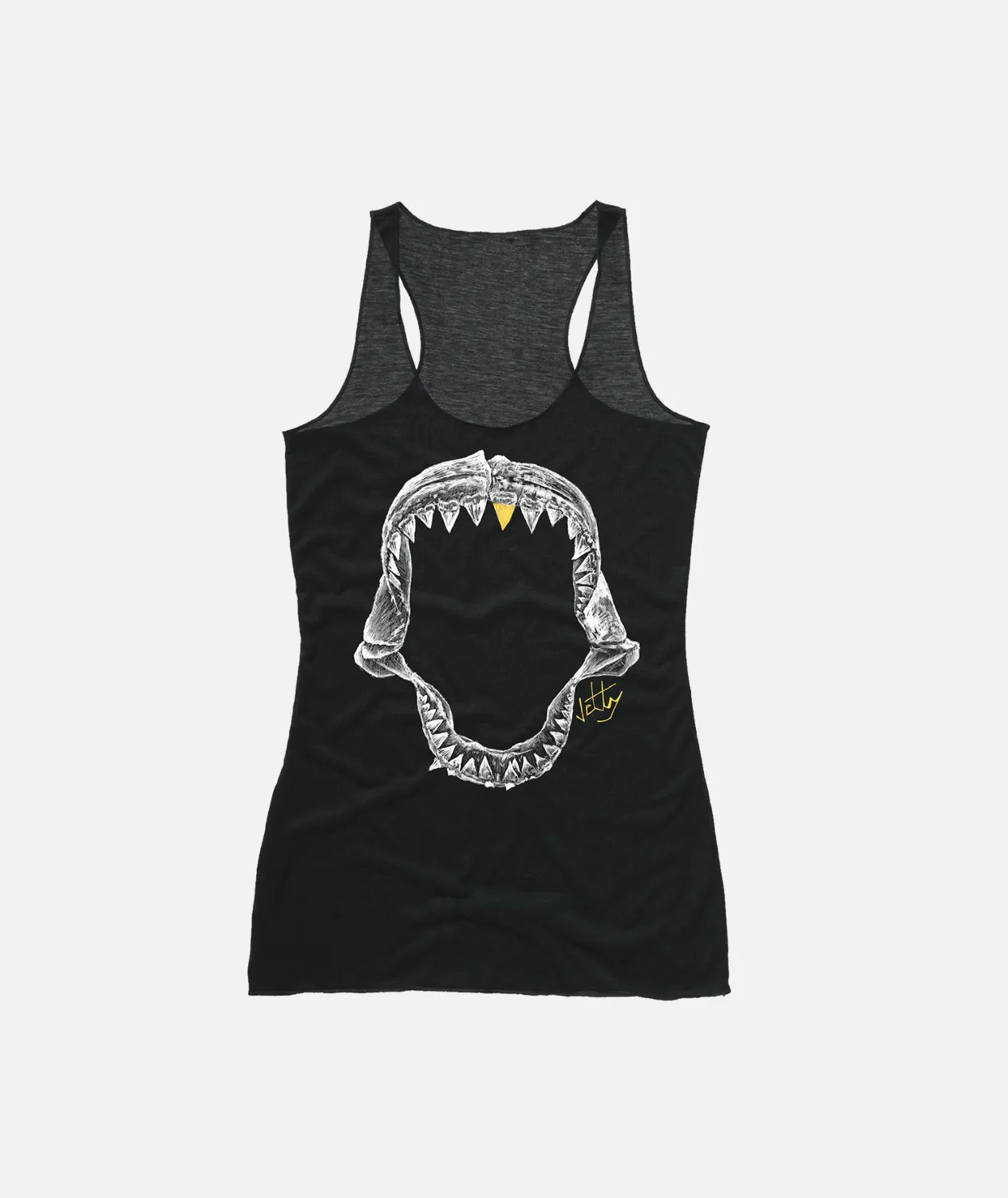 Womens Jaws Tank- Black