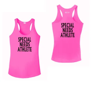 Women's SPECIAL NEEDS ATHLETE Tank Top - Reflective or Black Text