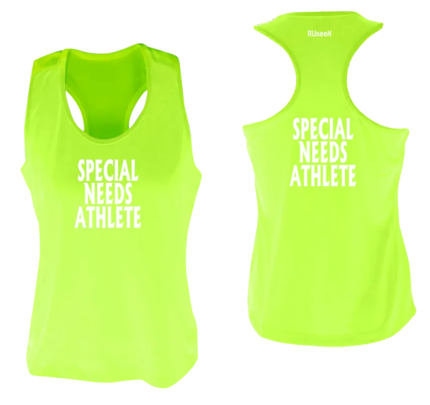 Women's SPECIAL NEEDS ATHLETE Tank Top - Reflective or Black Text